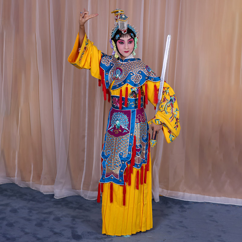 西乌珠穆沁旗霸王别姬虞姬服 软绉别姬服