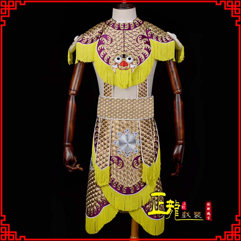 西乌珠穆沁旗武将士兵云肩鱼鳞侉子